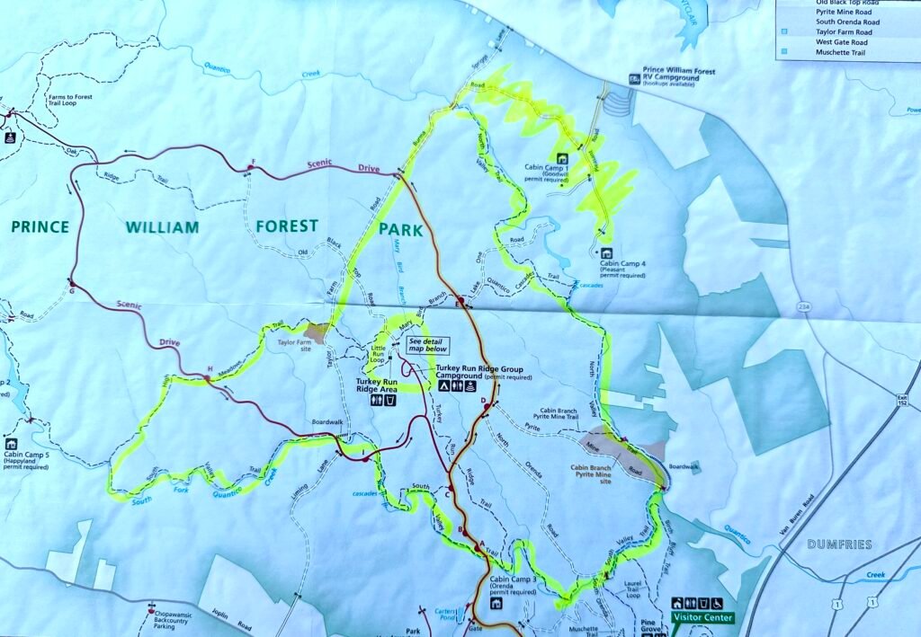 IMG_7626 | WISE360 Prince William Forest Park Trails Map