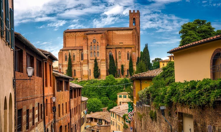 Explore the Basilica of San Domenico, an architectural gem in Siena's historic charm.